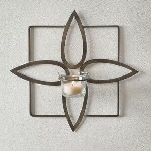 Olivia Sconce in antiqued brass finish metal
